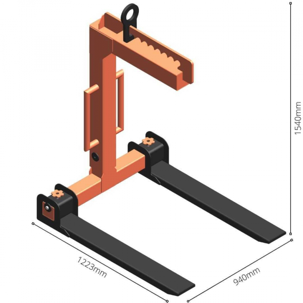 Uña PortaPallets cap. 1ton. - Imagen 3