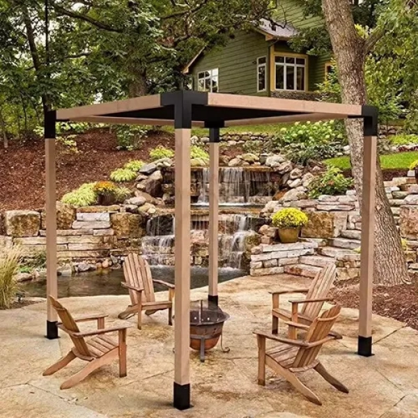 Kit Estructural Para Pérgola Cuadrada 10x10cm 2mm - Imagen 3